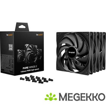 Be quiet! Pure Wings 3 140mm PWM high-speed Triple Pack, Computers en Software, Computerkoelers, Verzenden, Nieuw