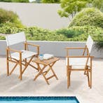 Bistroset Capistrello 3-delig tuintafel met 2 tuinstoelen ho, Tuin en Terras, Tuinsets en Loungesets, Verzenden, Nieuw