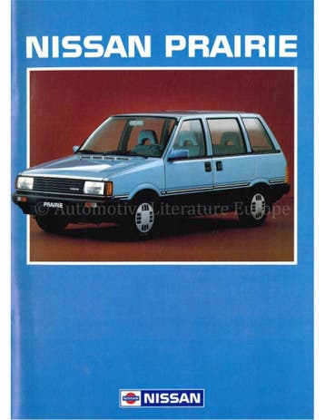 1984 NISSAN PRAIRIE BROCHURE NEDERLANDS, Nieuw, Nissan, Author