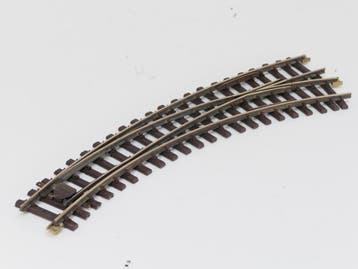 THIEL 1880 Innenbogenweiche 45°/30° Messing rechts, buite., Ophalen of Verzenden, Gebruikt, Rails, Analoog