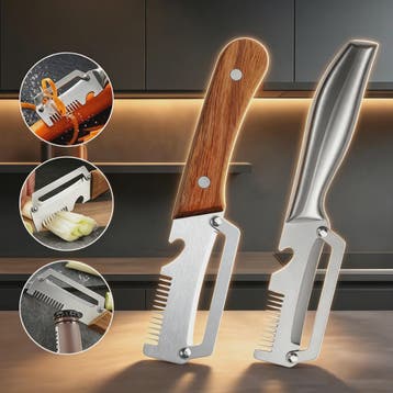 Multifunctionele 3-in-1 RVS Dunschiller: Groente, Fruit & Fl, Verzenden, Nieuw