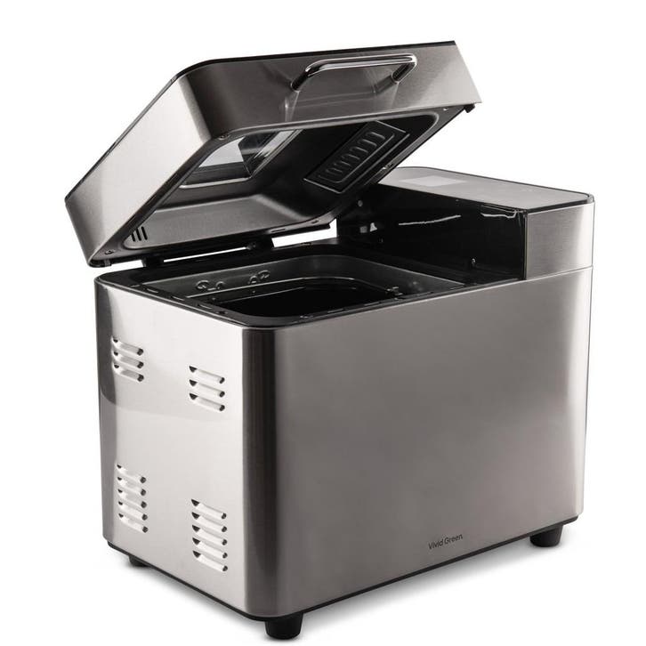 Broodbakmachine - Warmhoudfunctie &amp; Timer - 600W - RVS, Witgoed en Apparatuur, Keukenmixers, Zo goed als nieuw, Verzenden