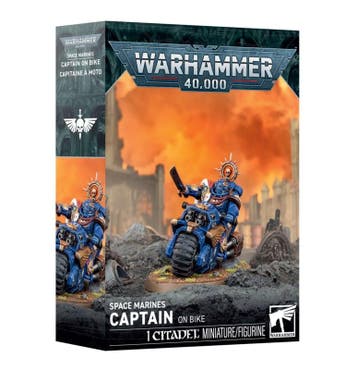 Space Marines Captain on Bike (Warhammer nieuw), Hobby en Vrije tijd, Ophalen of Verzenden, Nieuw