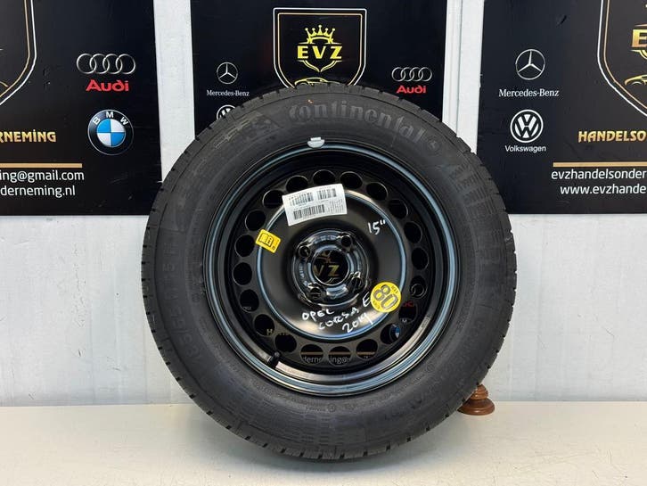 Opel Corsa E bj.2019 185/65R15 Reservewiel 4x100, Auto-onderdelen, Banden en Velgen, 15 inch, Zomerbanden, 185 mm, Personenwagen