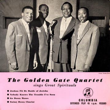 Single vinyl / 7 inch - The Golden Gate Quartet - Sings G..., Verzenden, Zo goed als nieuw, 7 inch, Jazz en Blues
