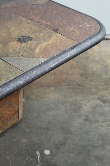 Vintage design stenen salontafel, Nieuw