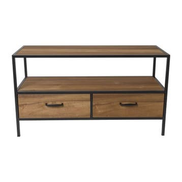 Tv meubel Charlie met 2 laden - 50x90x35 cm, Verzenden, Nieuw