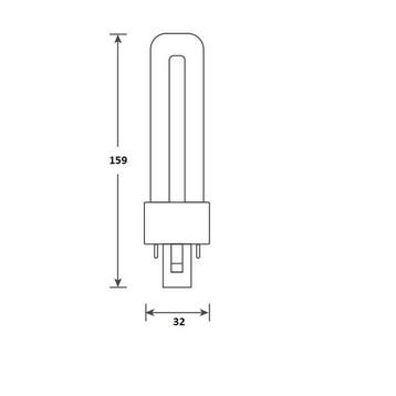 Bailey LED PL-S 4.5W/840/2P | vervangt Philips PL-S 9W/84..., Ophalen of Verzenden, Nieuw
