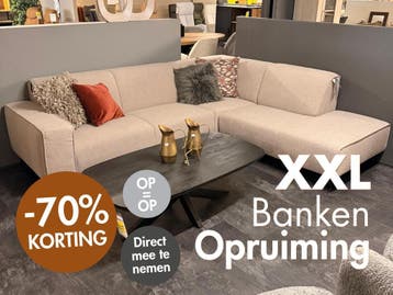 Showroomopruiming: 24 banken met KORTING tot 70% | MOET WEG!, Huis en Inrichting, 250 tot 300 cm, Hoekbank, Nieuw, Ophalen of Verzenden