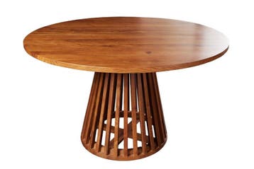 Eettafel MAISON JADE Ø 140cm rond acaciahout - 44820, Huis en Inrichting, Tafels | Eettafels, Ophalen of Verzenden, Nieuw