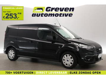Ford Transit Connect 1.5 EcoBlue L2 100PK | 3 Zits | Airco, Euro 6, Zwart, Nieuw, Ford
