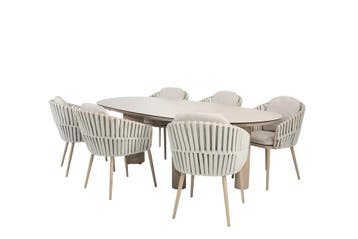 Taste by 4 Seasons Eva tuinset latte met Denia tafel met, Ophalen of Verzenden, Nieuw