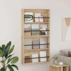 vidaXL Tijdschrift Rek 2 pcs Sonoma Eiken 80 x 12 x 70 cm, Huis en Inrichting, Woonaccessoires | Krantenbakken en Lectuurbakken