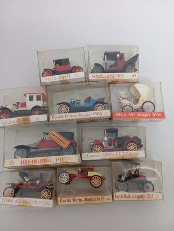 1:43 - Modelauto (10) - Collection complète de 10 voitures, Nieuw