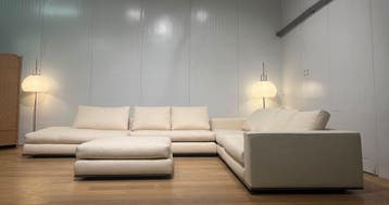 Minotti Hamilton 5-delige Set – Nieuw Gestoffeerd NP 27500, Hoekbank, Ophalen of Verzenden, Vierpersoons of meer, Design Bank Bankstel Zetel Hoekbank Minotti