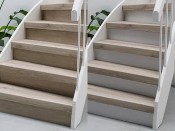 LEEGVERKOOP - PVC-traprenovatie knoestig warm, PVC-traprenovatie, Crème, Overige typen, Nieuw