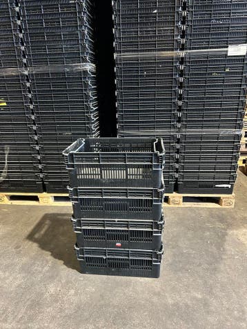 Kratten 600x400x230 mm met beugel stapelbaar en nestbaar, Gebruikt, 40 tot 60 cm, Minder dan 35 cm, 75 tot 100 cm