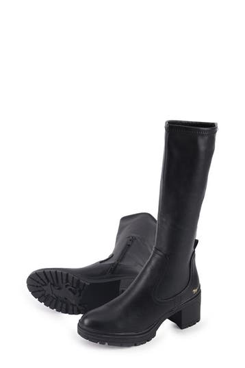 Mustang Laarzen in maat 40 Zwart, Kleding | Dames, Schoenen, Hoge laarzen, Verzenden, Zwart, Zo goed als nieuw