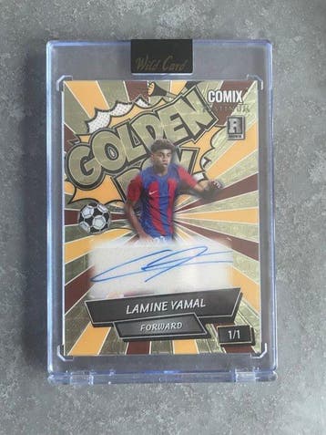 Wild Card Comix Lamine Yamal Gesigneerde kaart, Enige, Nieuw