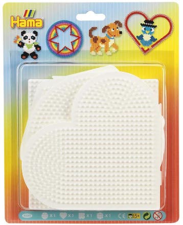 Hama - Strijkkralen Bordjes Vormen (4 stuks) | Hama - Hobby, Verzenden, Nieuw