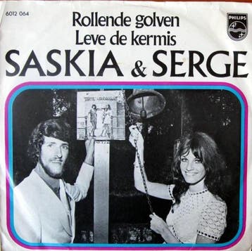 vinyl single 7 inch - Saskia &amp; Serge - Rollende Golve..., Verzenden, Zo goed als nieuw, 7 inch, Nederlandstalig