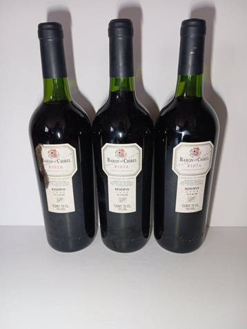 1996 Marqués de Riscal, Barón de Chirel - Rioja Reserva - 3, Verzamelen, Wijnen, Nieuw