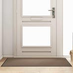 vidaXL Deurmat Beige en zwart 90 x 150 cm 100% Polyamide, Tuin en Terras, Deurmatten, Verzenden, Nieuw