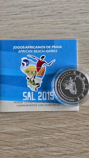 Kaapverdië. 200 Escudos 2019, African Beach Games, Silver