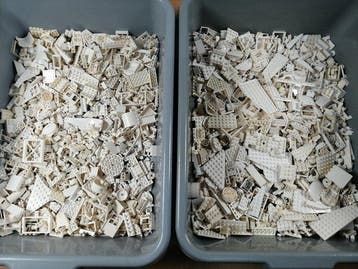 Lego - geen serie - Partij Witte onderdelen +/- 2,00 kilo -, Nieuw