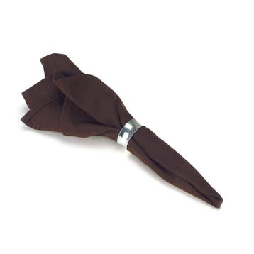 Servetten Mocha Bruin 51x51cm Treb SP, Verzenden, Nieuw, Overige kleuren, Tafelkleed of Tafelzeil