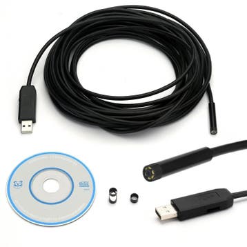 5 meter USB endoscoop Ø 7 mm met LED, Ophalen of Verzenden, Nieuw