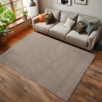 Effen Vloerkleed | Helix | Ribbels | Beige | 280x370 cm, Verzenden, Nieuw
