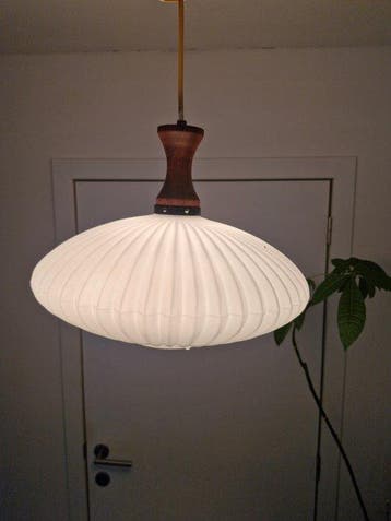 Plafondlamp - Glas, Hout