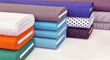 Onlinestoffen Mei aanbiedingen, Hobby en Vrije tijd, Stoffen en Lappen, Nieuw, Blauw, Katoen, 120 cm of meer