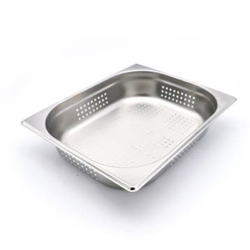 Gastronorm Bak - 1/2 GN - 6,5 cm Diep - RVS - Geperforeerd, Verzenden, Nieuw in verpakking, Fornuis, Frituur en Grillen