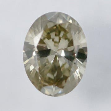 1 pcs Diamant (Natuurlijk gekleurd) - 0.33 ct - Ovaal -, Nieuw