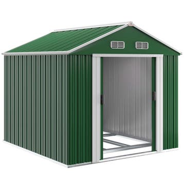 Tuinhuis Groen Metaal 260x315x180cm (Schuurtjes-Rekken), Tuin en Terras, Verzenden, Nieuw