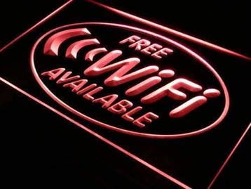 WIFI neon bord lamp LED cafe verlichting reclame lichtbak *r, Verzamelen, Merken en Reclamevoorwerpen, Verzenden, Nieuw