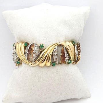 Armband - 18 karaat Geel goud - 0.13ct. tw. Diamant, Nieuw