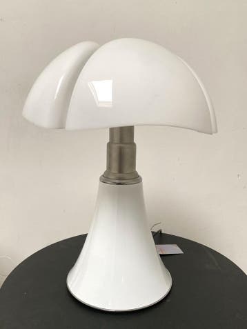 Martinelli Luce Pipistrello Medium Tafellamp LED Agave Wit -, Ophalen of Verzenden, Zo goed als nieuw, Glas