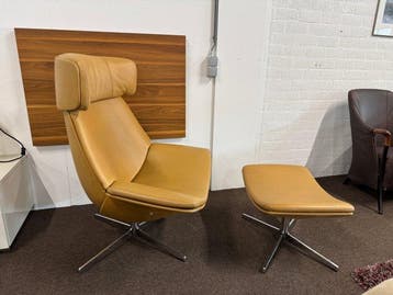 Walter Knoll - Fauteuil - Leder, Staal