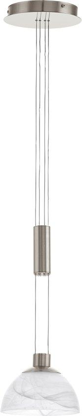 EGLO Montefio - Hanglamp - 1 Lichts - 185mm. - Nikkel-Mat -, Verzenden
