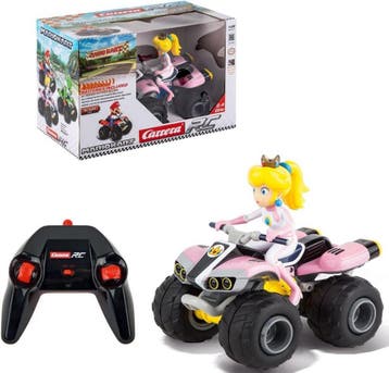 Carrera RC voertuig Auto - RC Mario Kart - Peach - Quad, Ophalen of Verzenden, Zo goed als nieuw