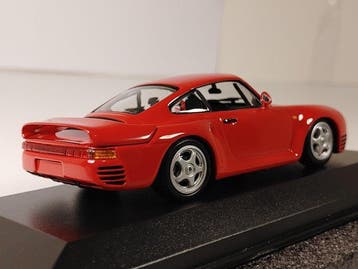 Minichamps 1:43 - Model sportwagen - Porsche 959 Rood - 1987, Nieuw
