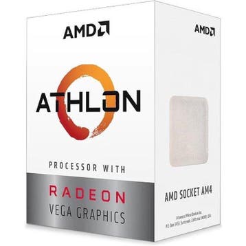 AMD Athlon 3000G, Radeon Vega 3 Graphics, Boxed, Computers en Software, Processors, Verzenden, Zo goed als nieuw