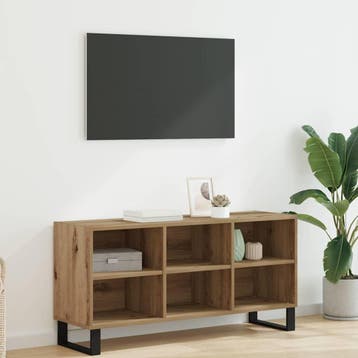 vidaXL TV-kast 103,5 x 30 x 50 cm Artisan Eiken Bewerkt hout, Minder dan 50 cm, Verzenden, Nieuw, Minder dan 100 cm