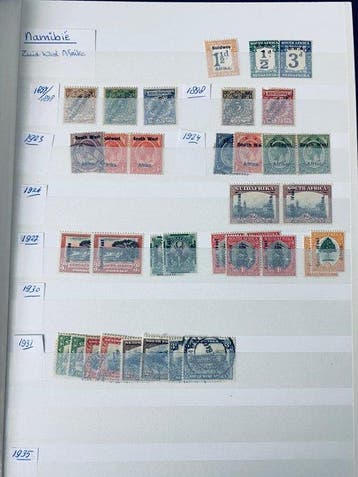 Wereld - Collectie / Uitzoeker Zuid-West Afrika + Namibië, Gestempeld