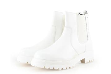 Nelson Chelsea boots in maat 40 Wit, Kleding | Dames, Schoenen, Verzenden, Wit, Overige typen, Zo goed als nieuw