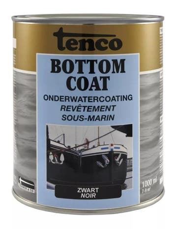 Tenco Bottomcoat Zwart - 10 liter - Onder de waterlijn bo..., Zwart, Nieuw, Ophalen of Verzenden, 10 tot 15 liter