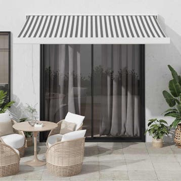vidaXL Luifel uittrekbaar 3,5x2,5 m stof en aluminium, Verzenden, Nieuw